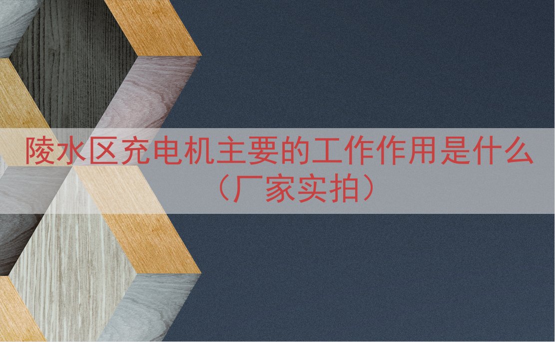 陵水区充电机主要的工作作用是什么（厂家实拍）